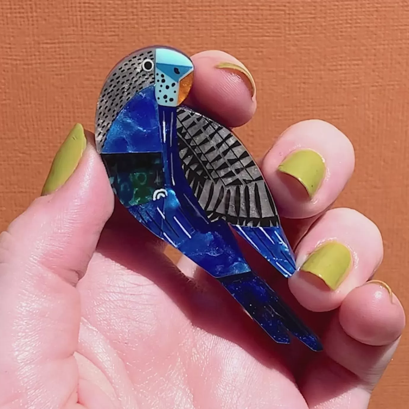 Erstwilder A Budgie Named Chirp Brooch* Brooches