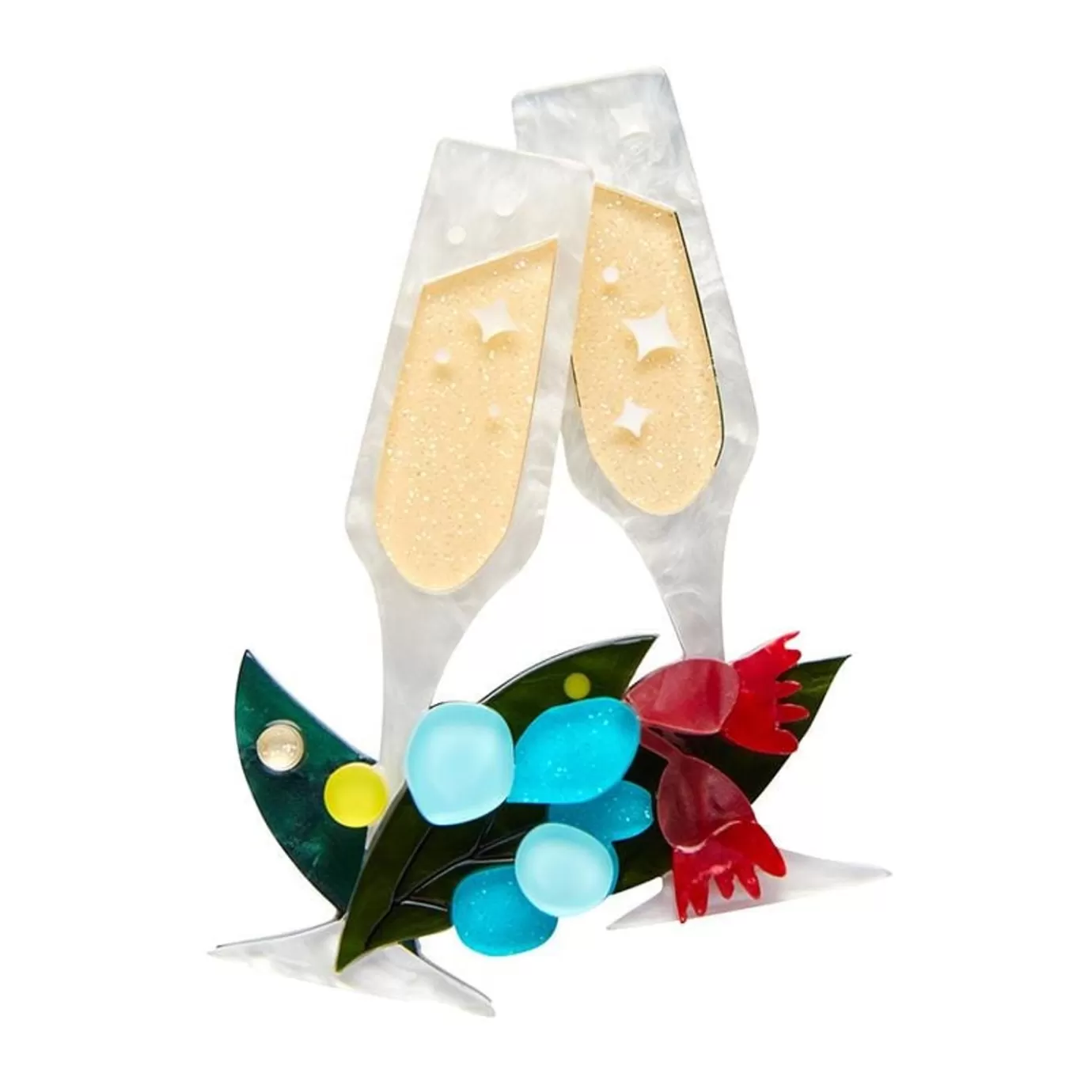 Erstwilder A Champagne Christmas Brooch* Brooches
