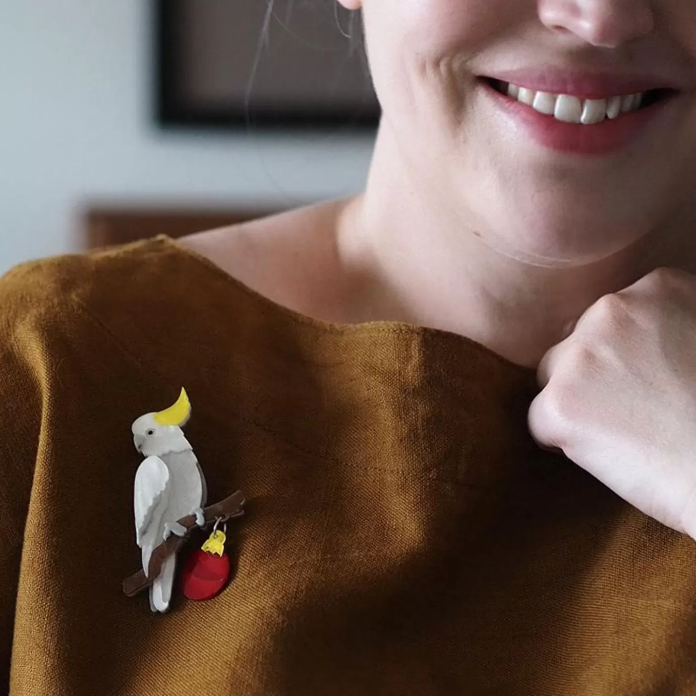 Erstwilder A Chatty Christmas Brooch* Brooches