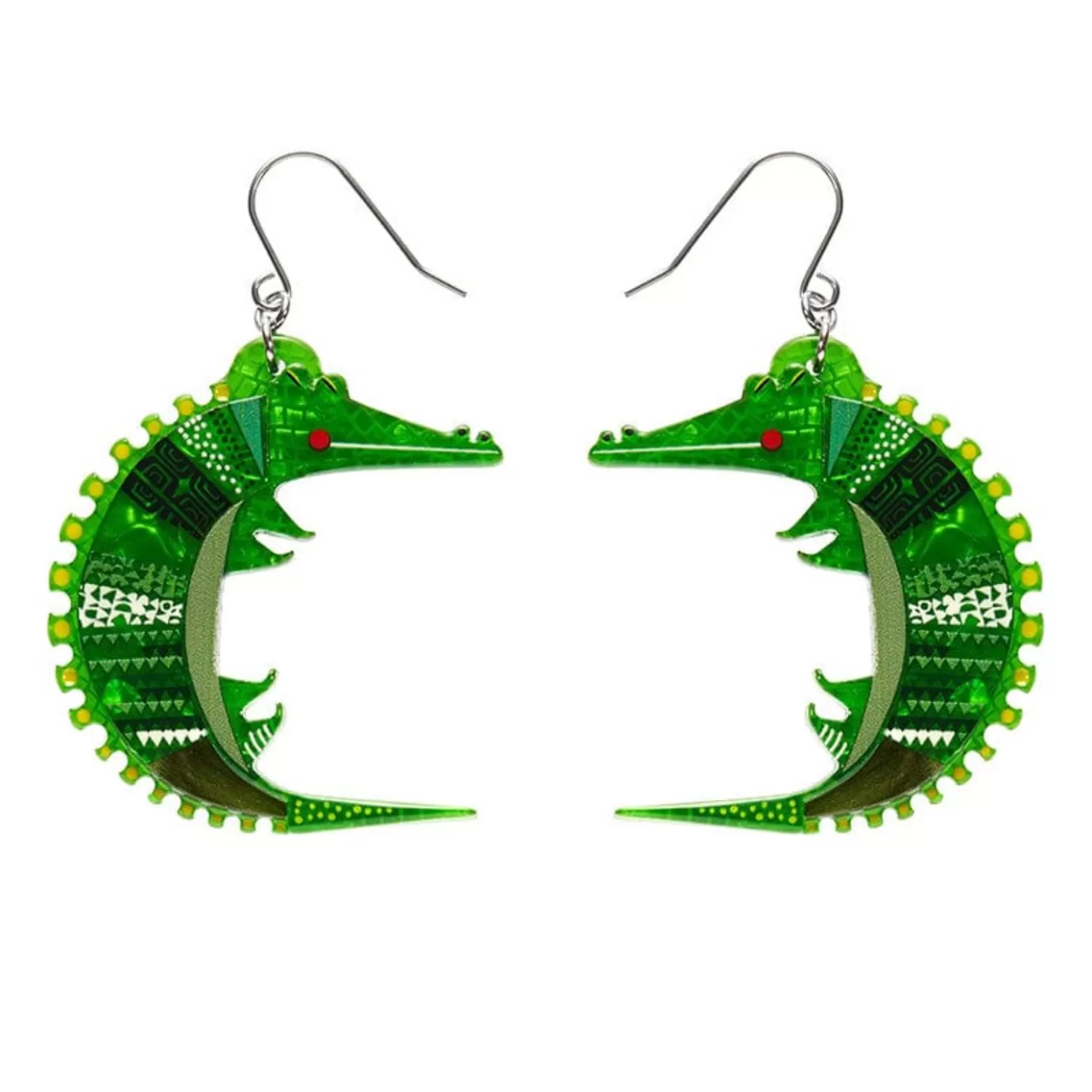 Erstwilder A Crocodile Named Growl Drop Earrings* Earrings