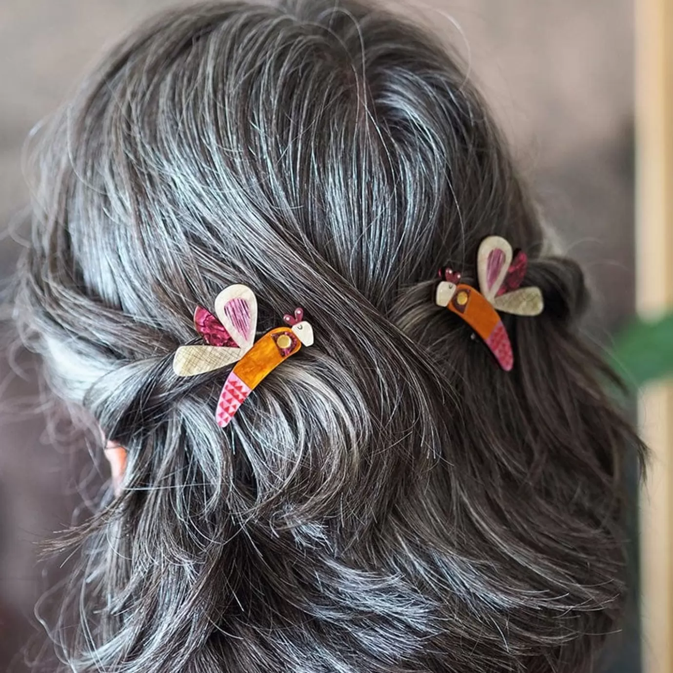 Erstwilder A Dragonfly Named Buzz Hair Clips Set - 2 Piece* Hair Clips & Claws