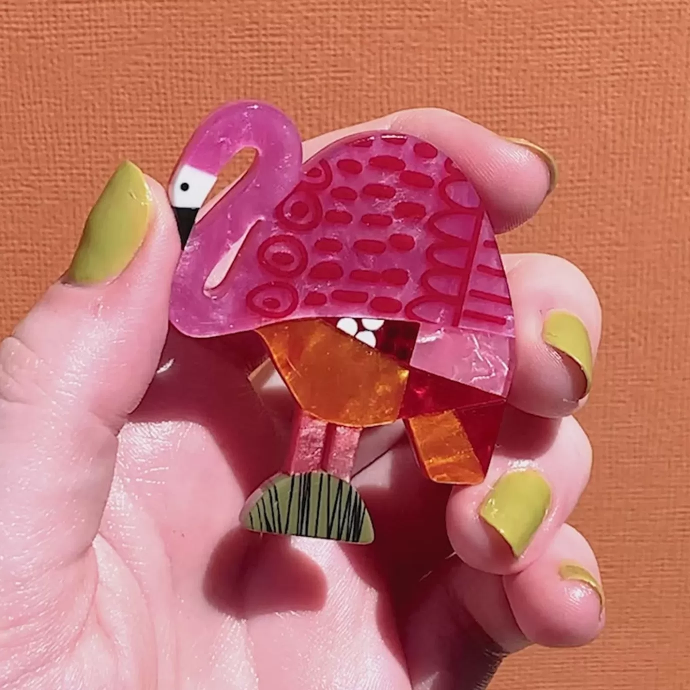 Erstwilder A Flamingo Named Honk Brooch* Brooches