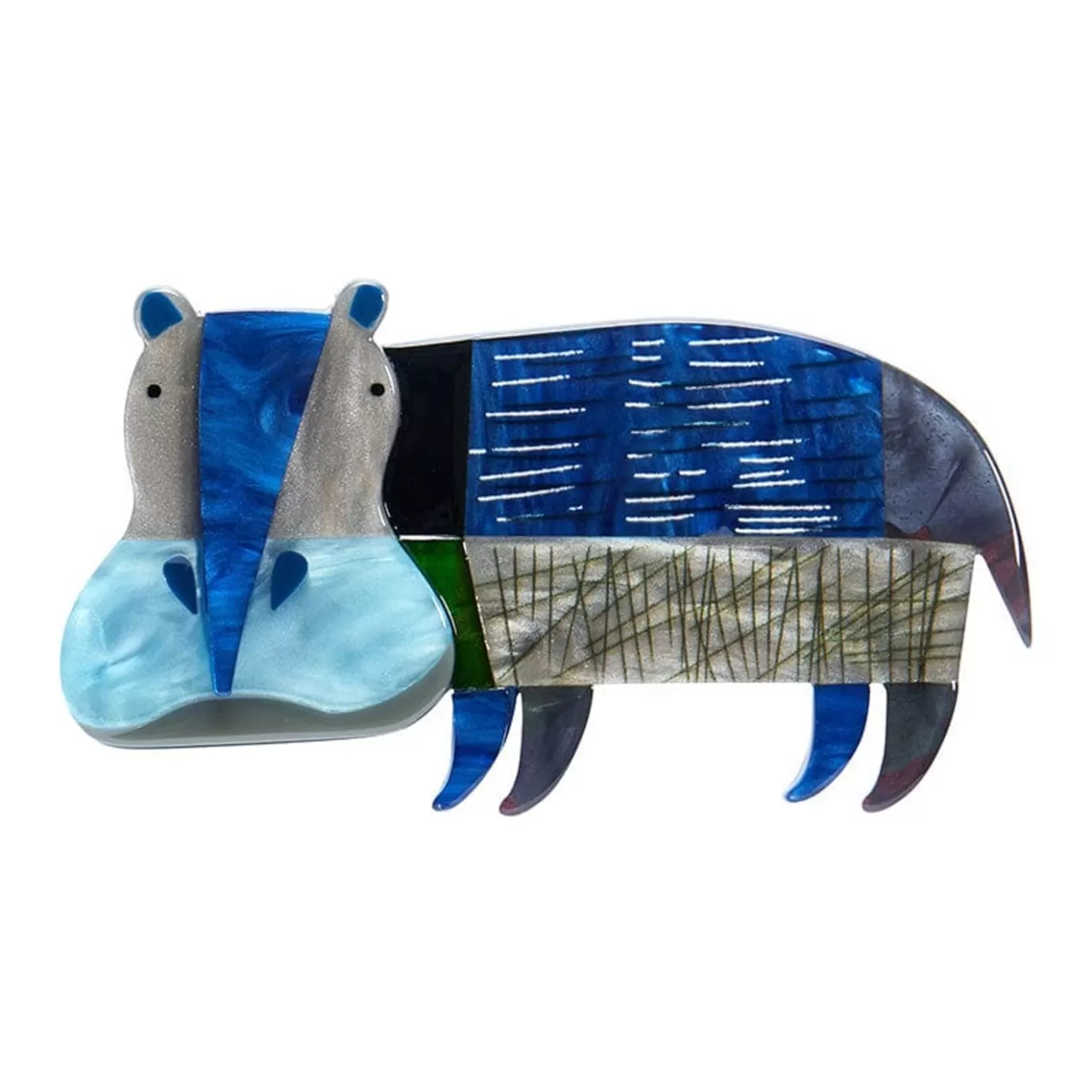 Erstwilder A Hippo Named Grunt Brooch* Brooches
