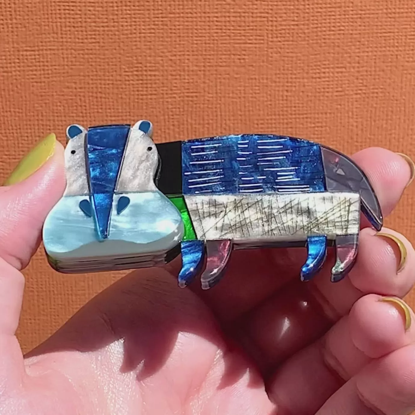 Erstwilder A Hippo Named Grunt Brooch* Brooches
