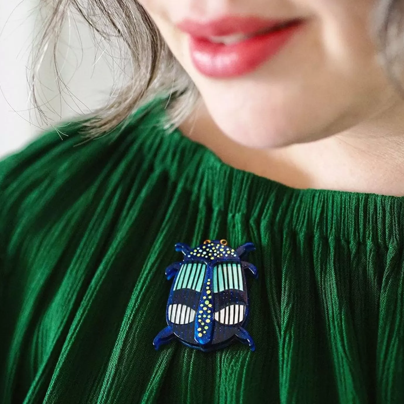 Erstwilder A Jewel Among Beetles Brooch* Brooches