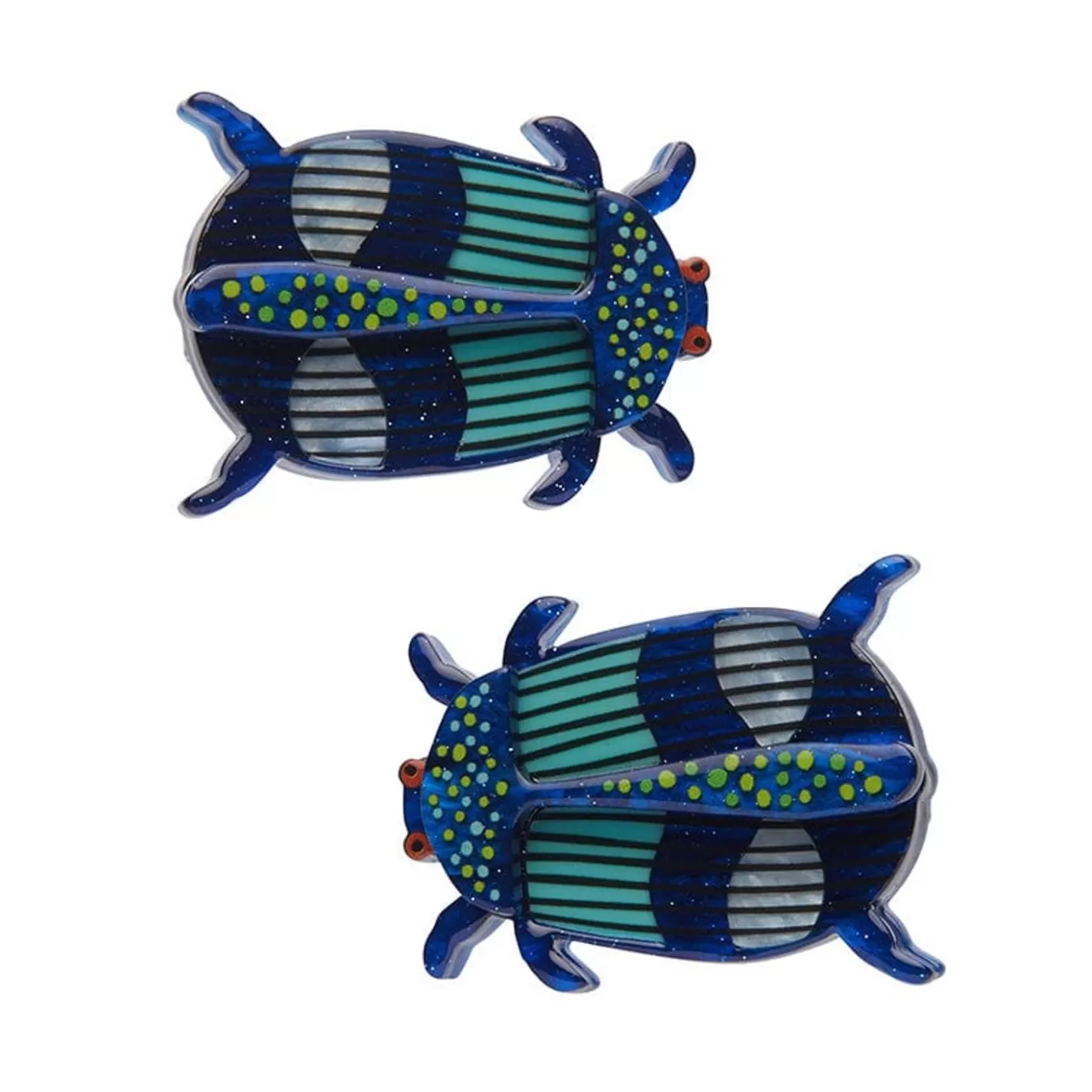 Erstwilder A Jewel Among Beetles Hair Clips Set - 2 Piece* Hair Clips & Claws