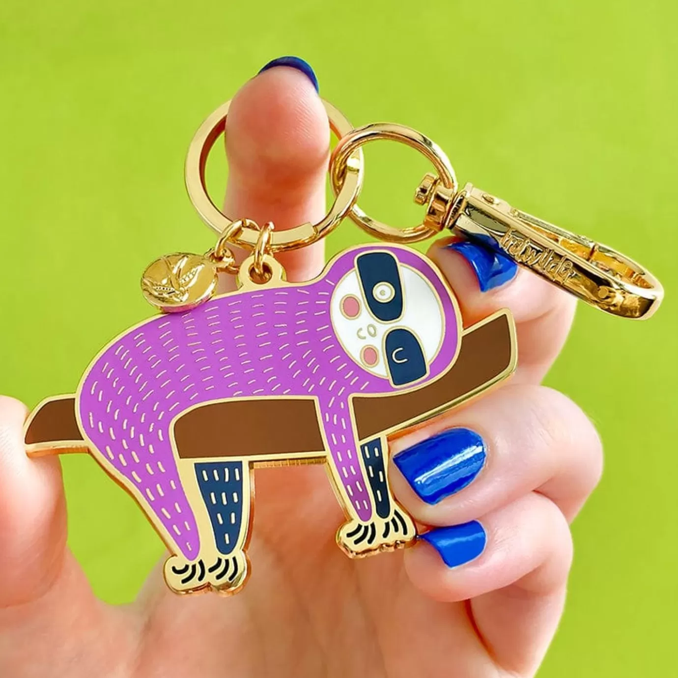 Erstwilder A Little Sluggish Enamel Key Ring* Enamel Key Rings