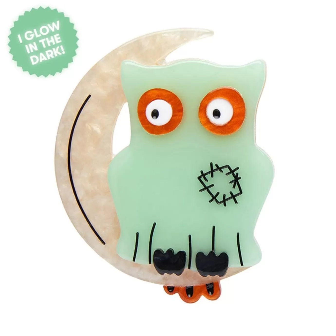 Erstwilder A Most Ghostly Owl Brooch* Brooches