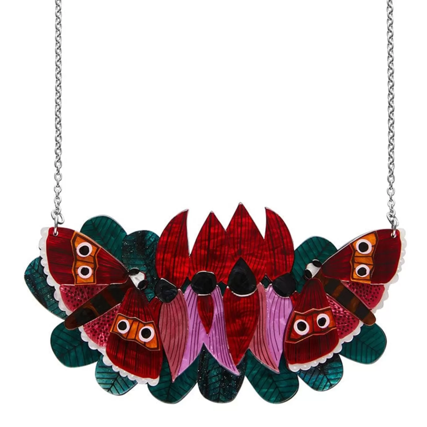 Erstwilder A Moth Amongst The Desert Peas Necklace* Necklaces