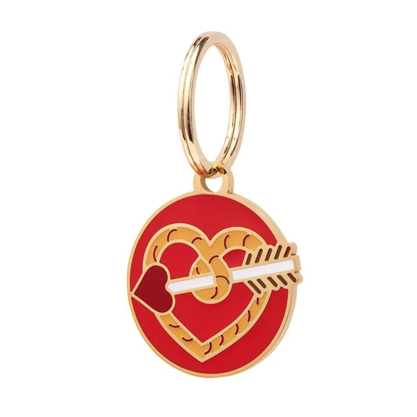 Erstwilder A Shot Through The Heart Enamel Pet Charm* Enamel Key Rings