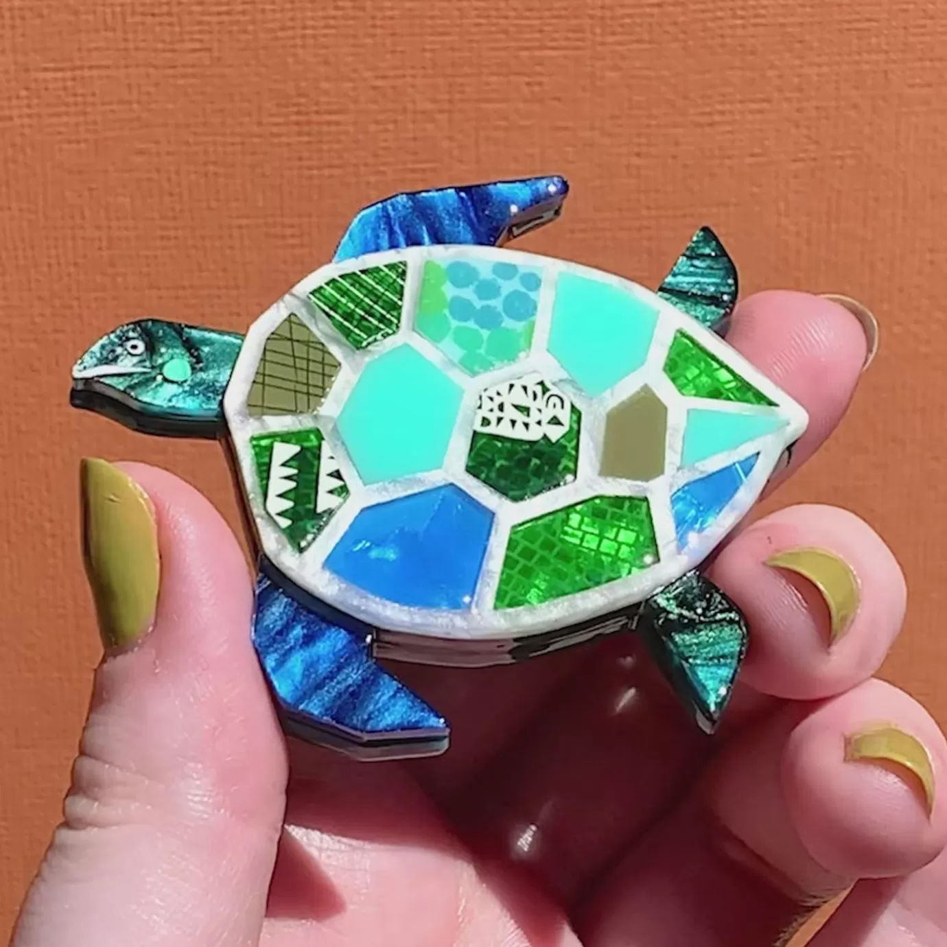 Erstwilder A Turtle Named Groan Brooch* Brooches