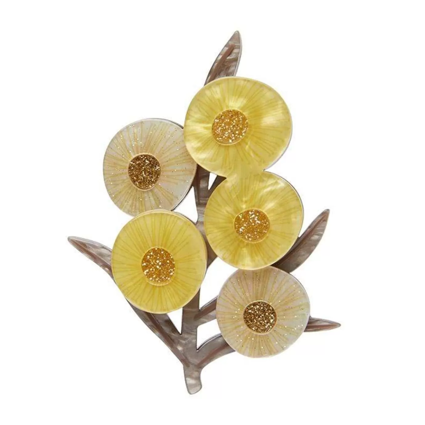 Erstwilder A Walk In The Wattle Brooch* Brooches