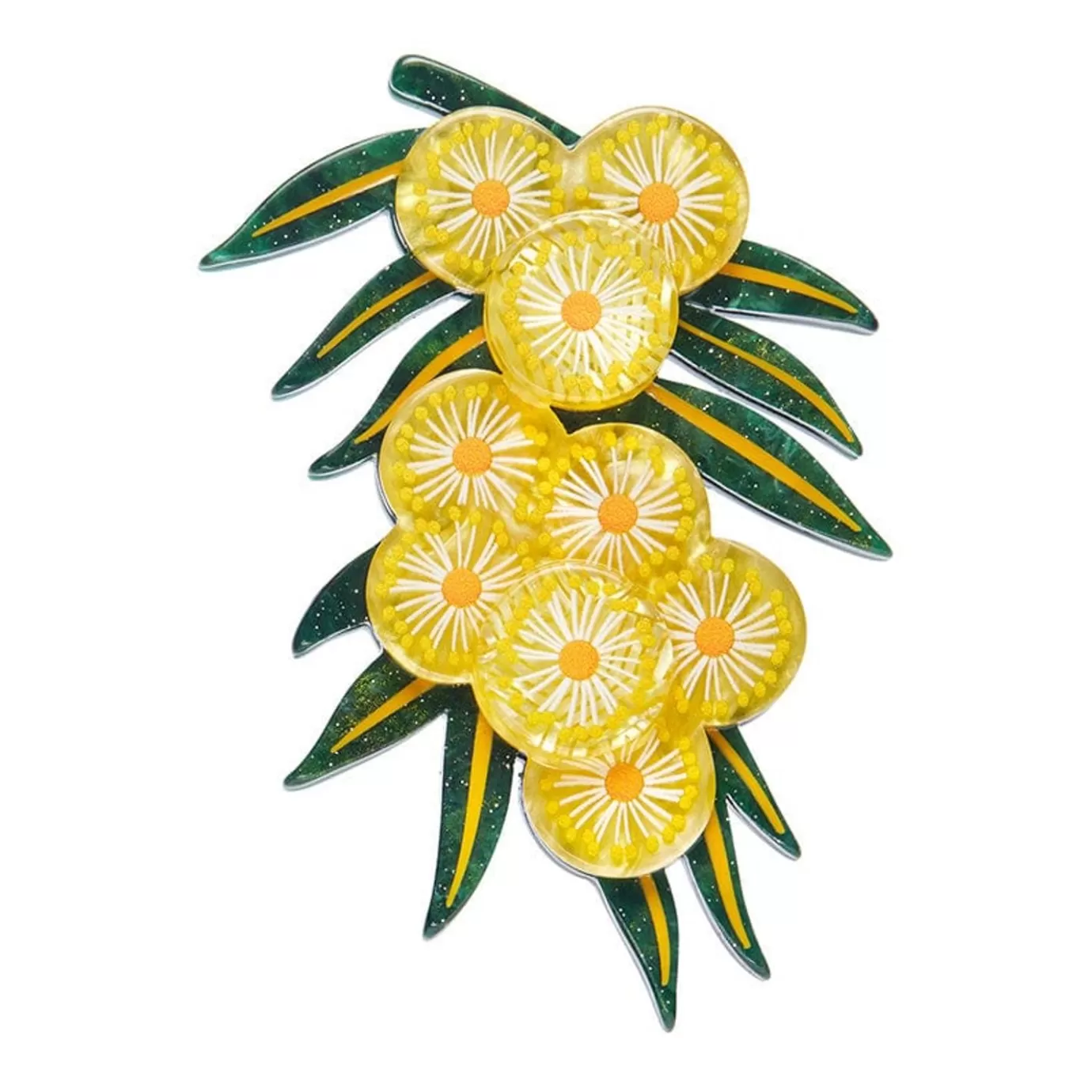 Erstwilder Acacia In Gold Brooch* Brooches