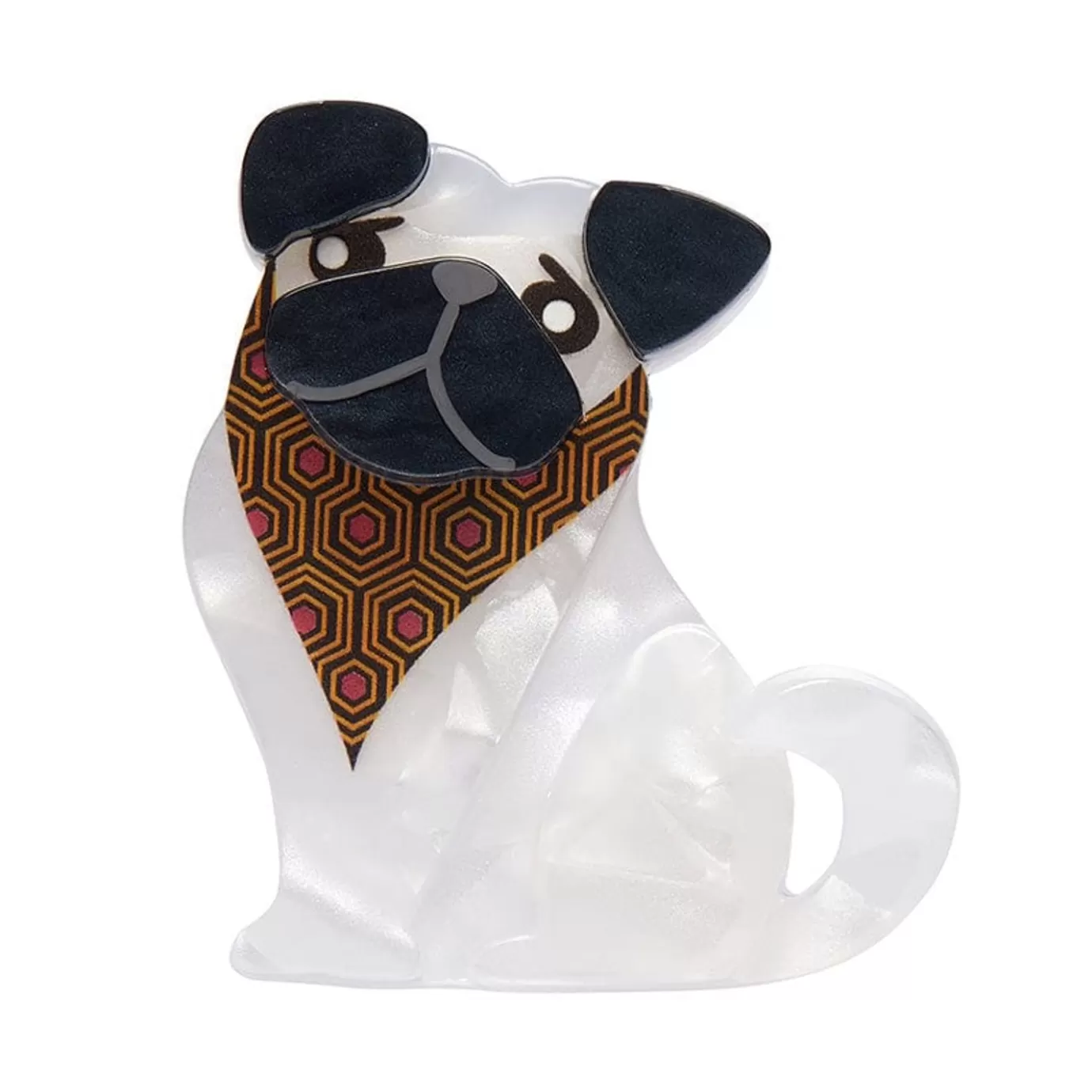 Erstwilder Adoring Polly Pug Mini Brooch* Brooches
