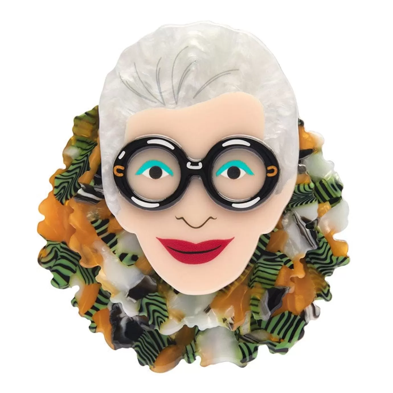 Erstwilder Adorned In Feathers Iris Brooch* Brooches