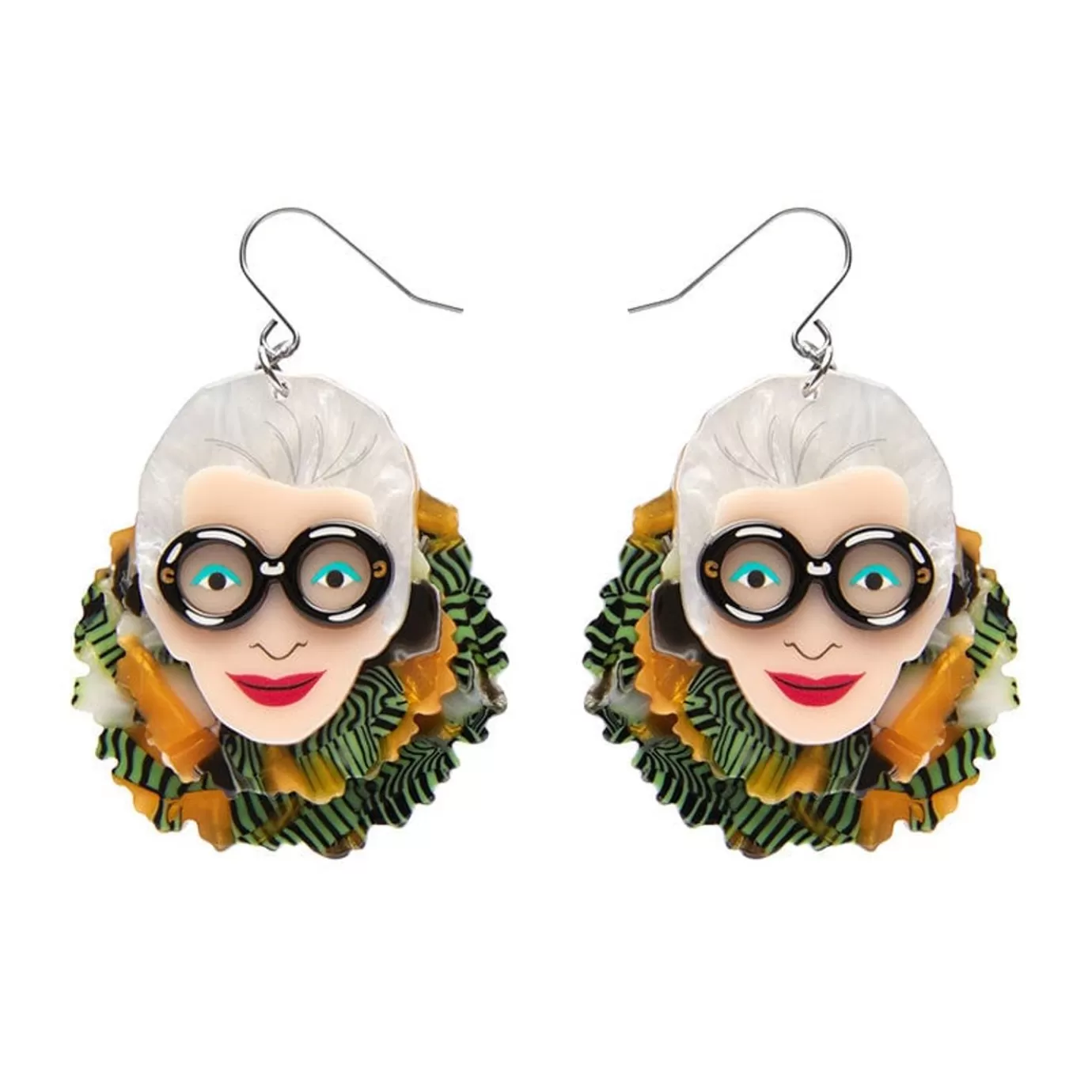 Erstwilder Adorned In Feathers Iris Drop Earrings* Earrings