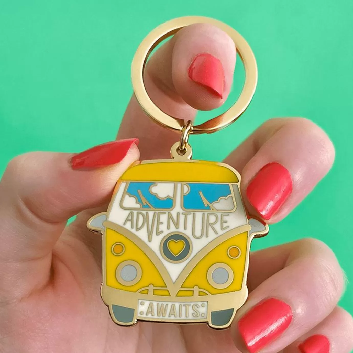 Erstwilder Adventure Awaits Enamel Key Charm* Enamel Key Rings