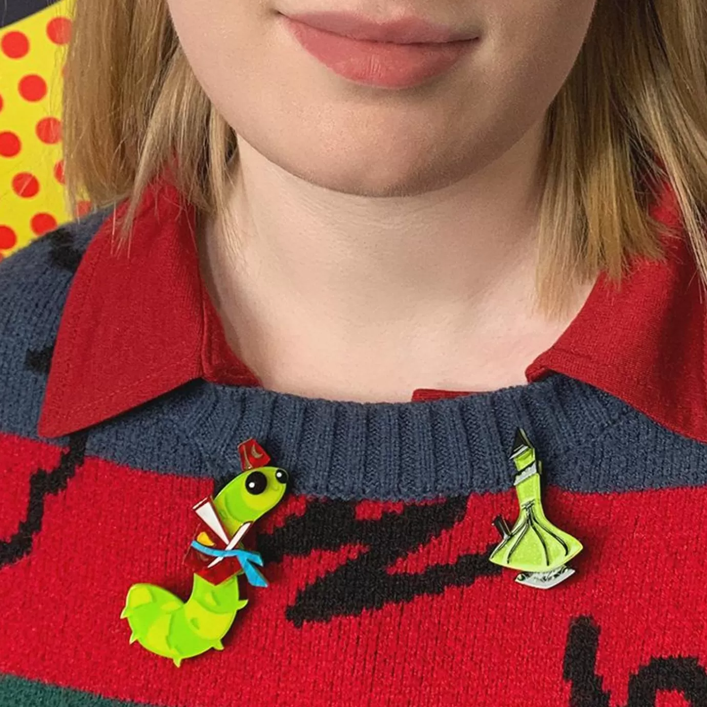 Erstwilder Advice From A Caterpillar Double Brooch* Brooches