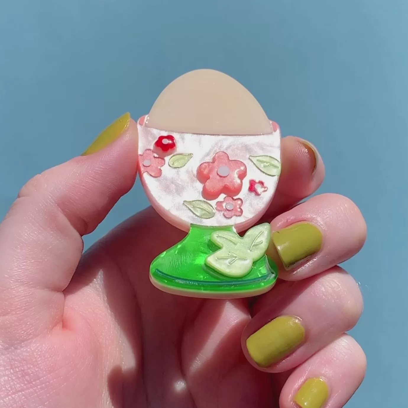 Erstwilder All Yolks Aside Brooch* Brooches