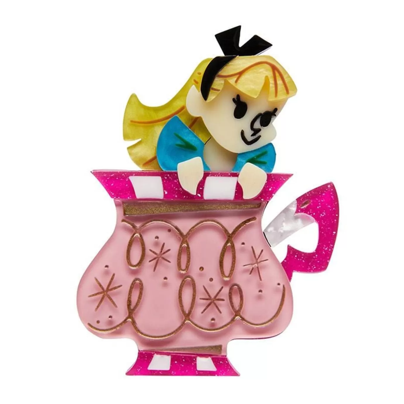 Erstwilder Always Tea Time, Alice Brooch* Brooches