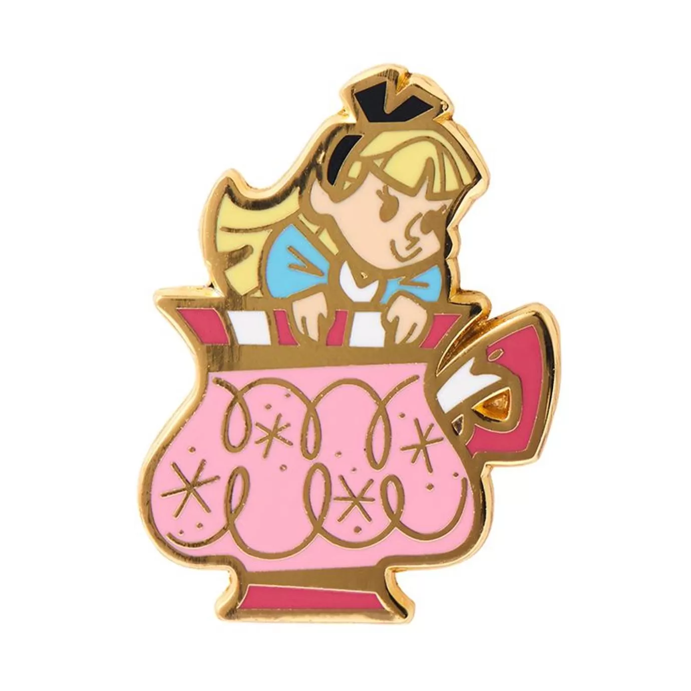 Erstwilder Always Tea Time, Alice Enamel Pin* Enamel Pins