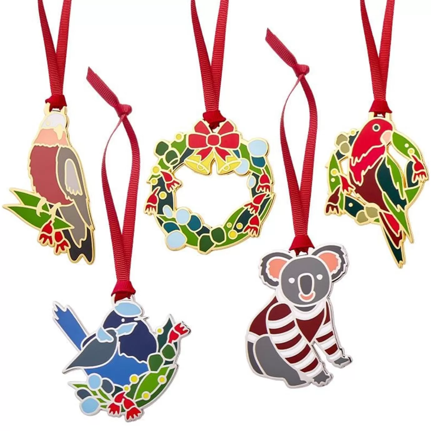 Erstwilder An Australian Christmas Ornament Pack - 5 Piece* Tree Ornaments