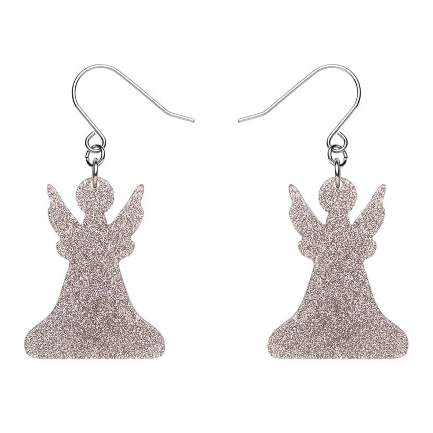 Erstwilder Angel Glitter Drop Earrings - Silver* Essential Earrings