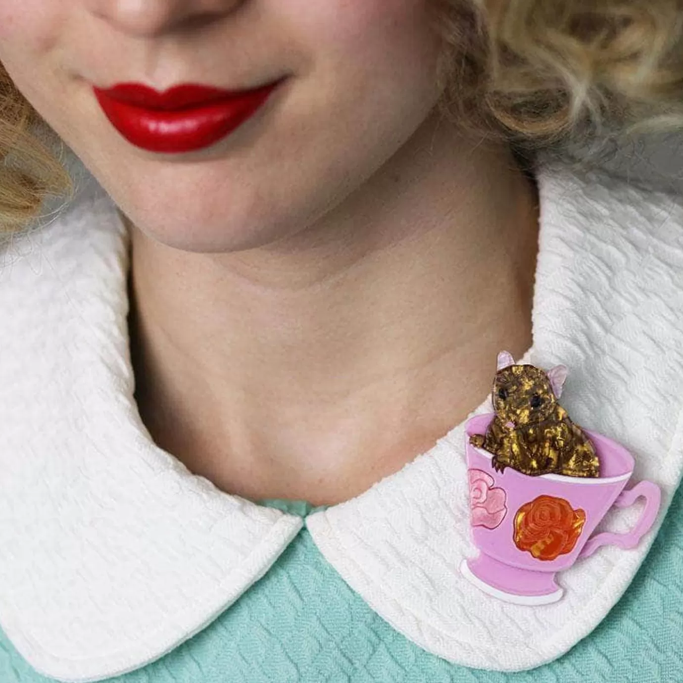 Erstwilder An-Tea-Chinus Mouse Brooch* Brooches