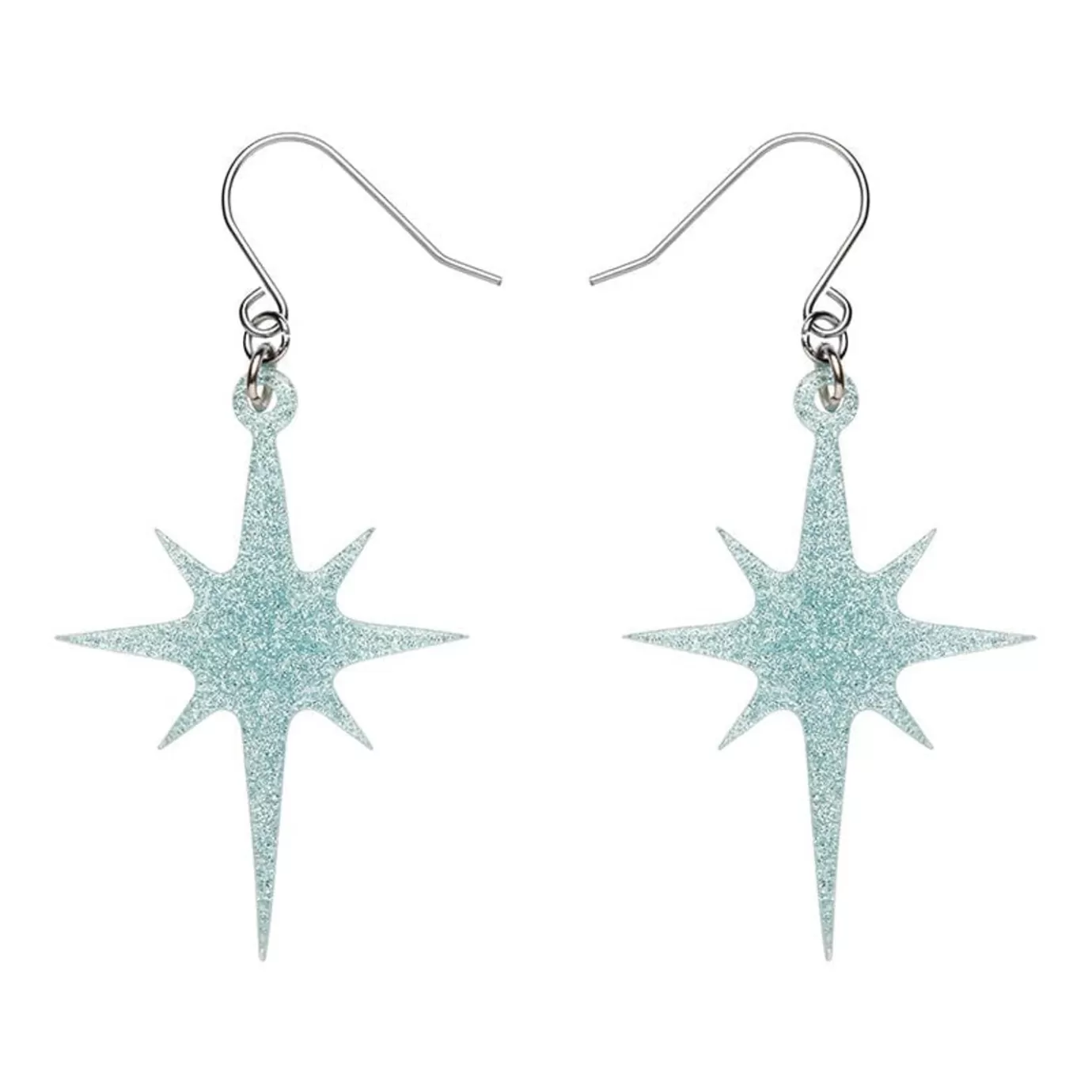 Erstwilder Atomic Star Glitter Drop Earring - Blue* Essential Earrings