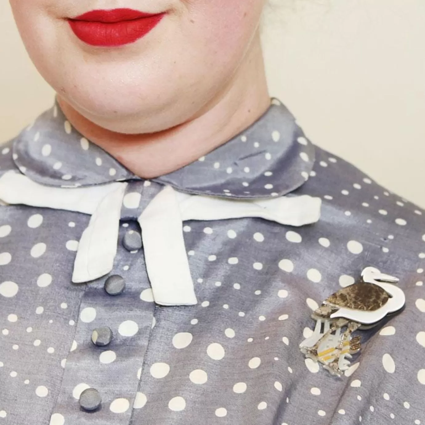 Erstwilder Avian Adore Heron Brooch* Brooches