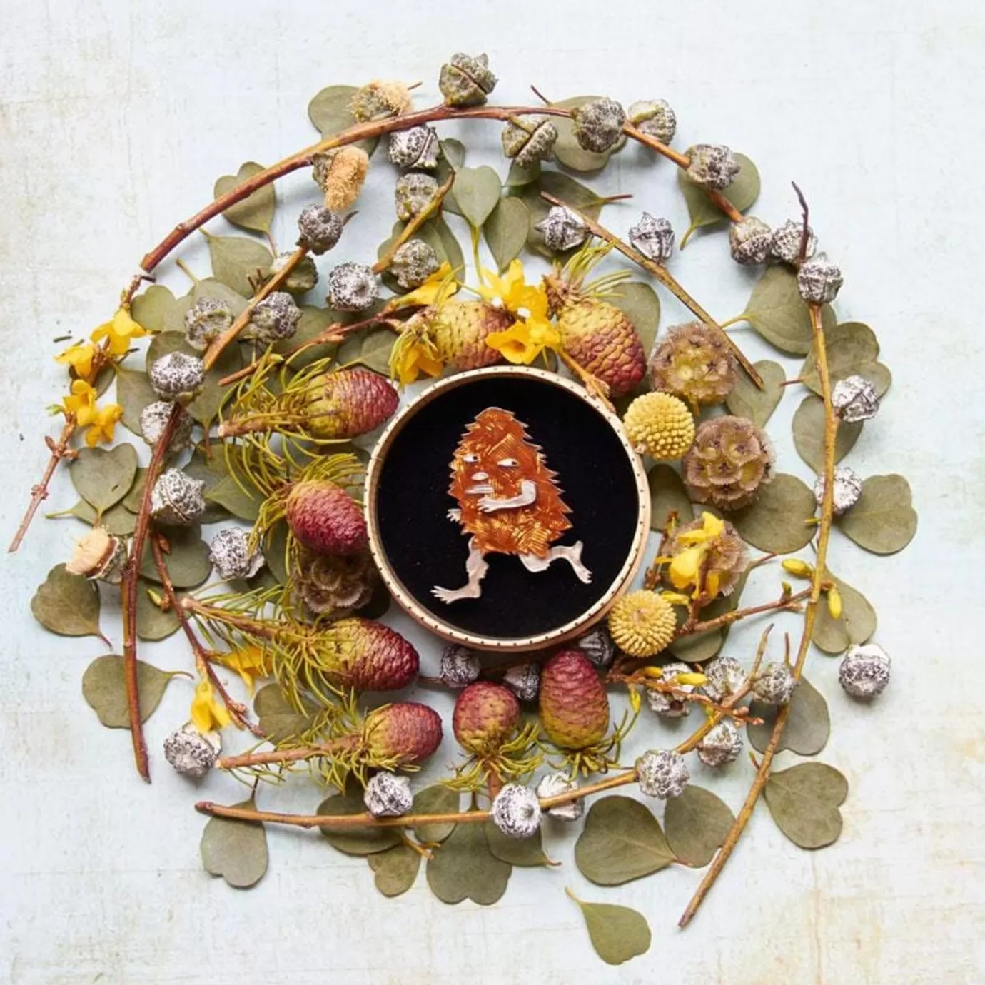 Erstwilder Banksia Man Brooch* Brooches
