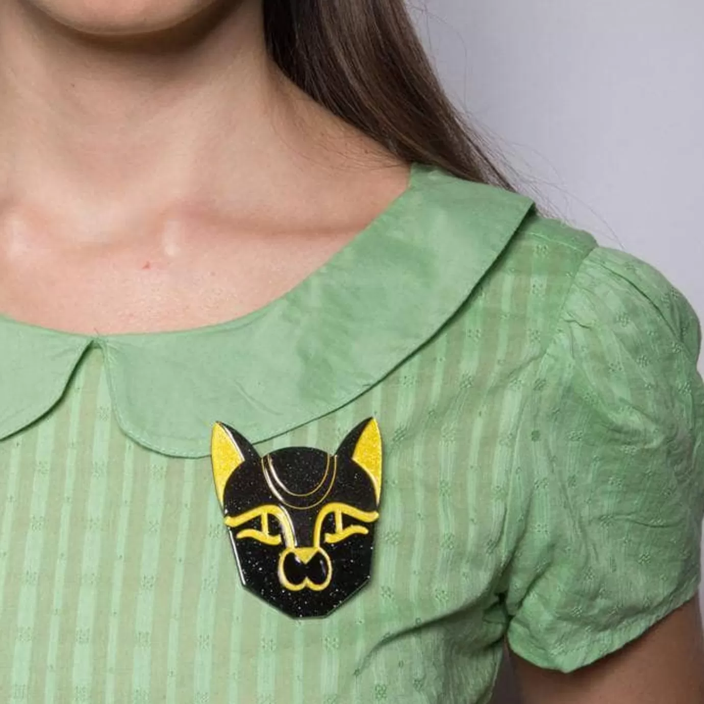 Erstwilder Bast From The Past Cat Brooch* Brooches
