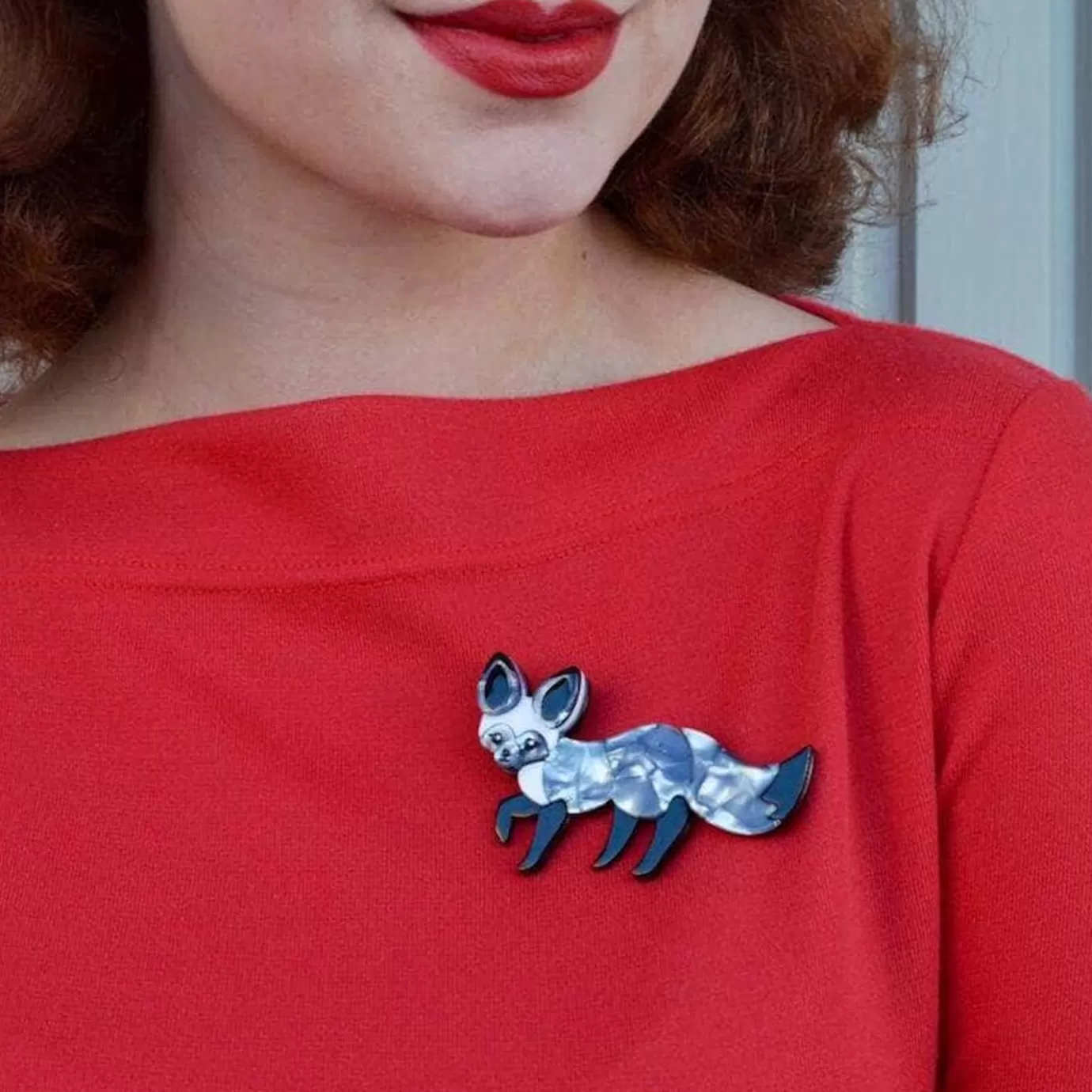 Erstwilder Bat-Eared Bestie Fox Brooch* Brooches