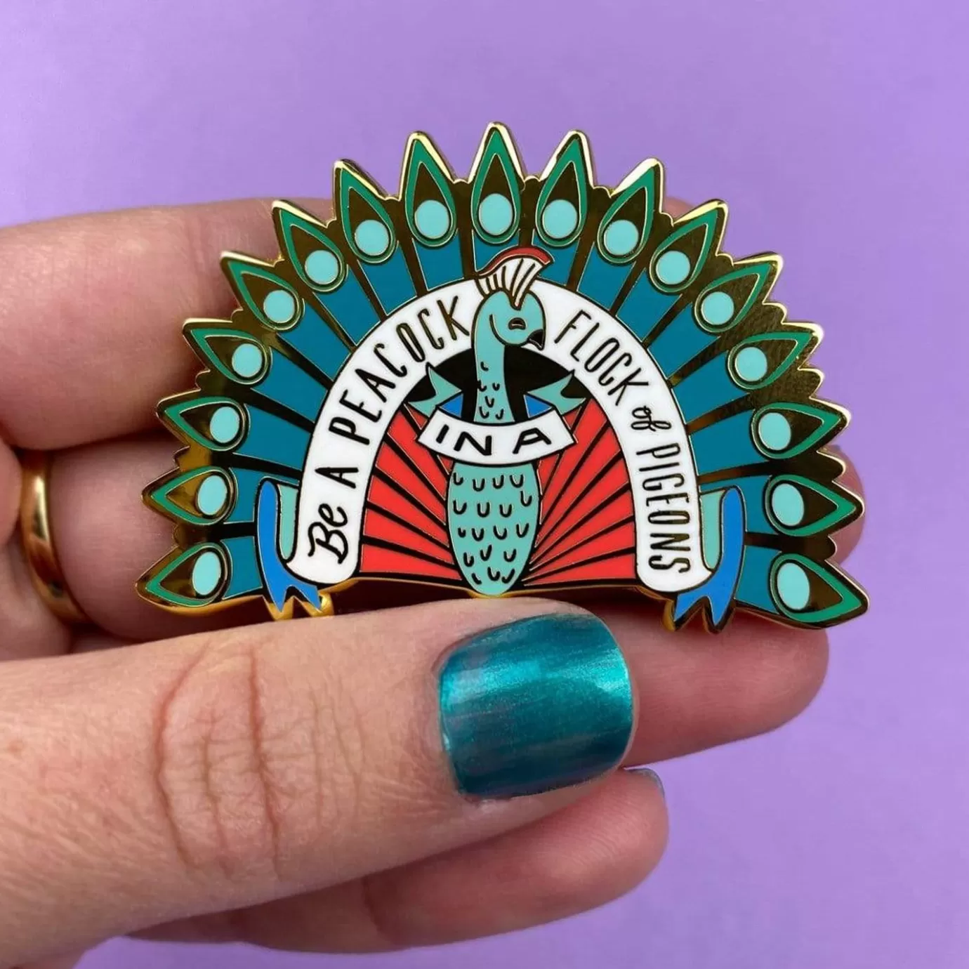 Erstwilder Be A Peacock Enamel Pin* Enamel Pins