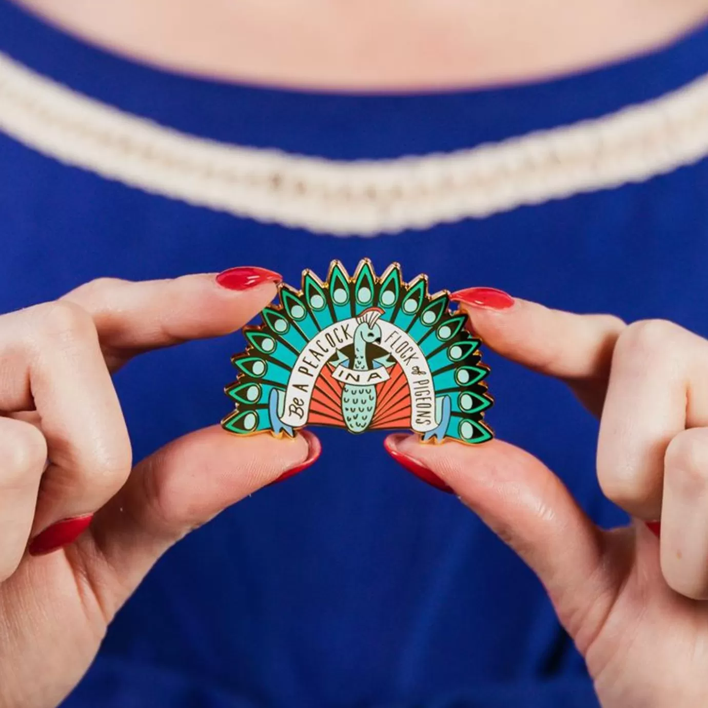 Erstwilder Be A Peacock Enamel Pin* Enamel Pins