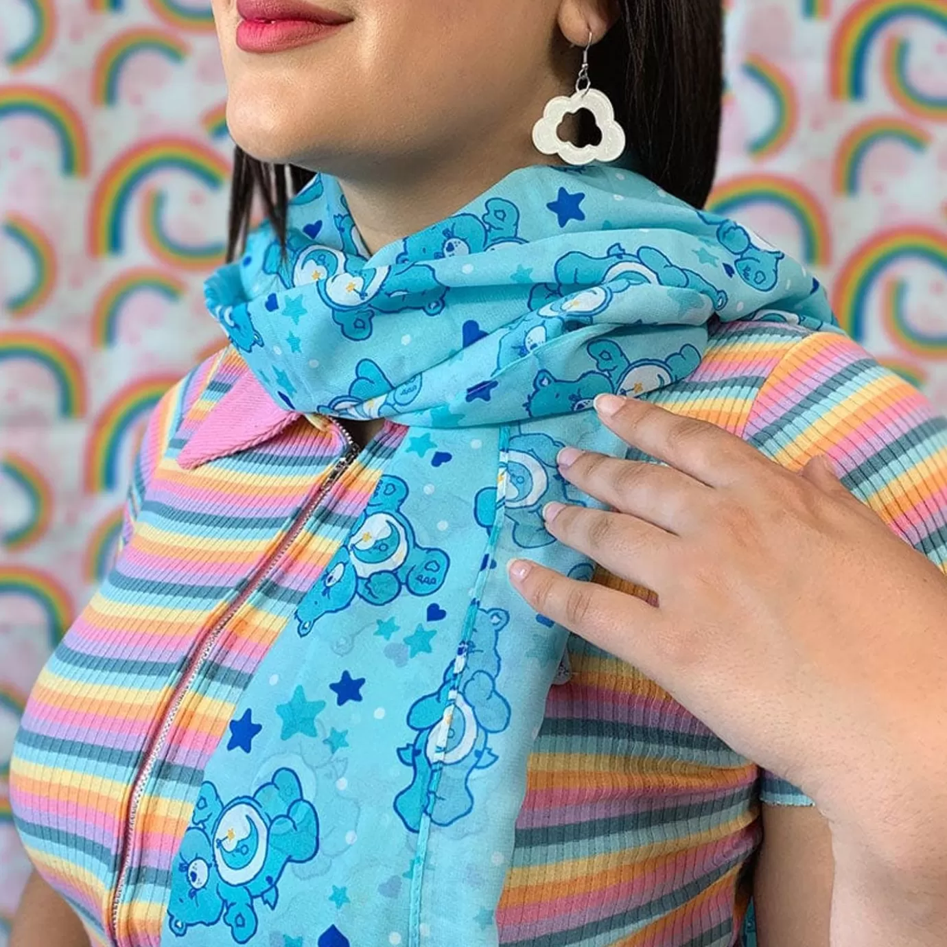 Erstwilder Bedtime Bear Large Neck Scarf* Scarves