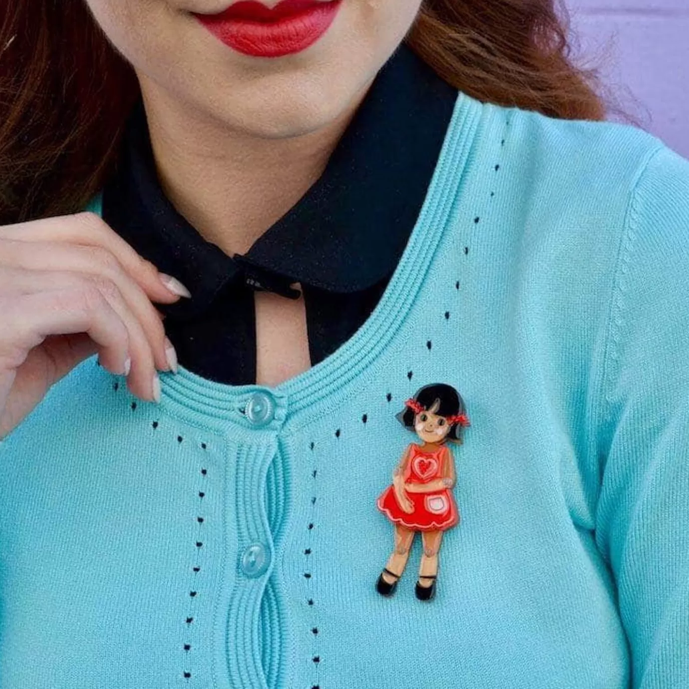Erstwilder Bendy Wendy Doll Brooch* Brooches