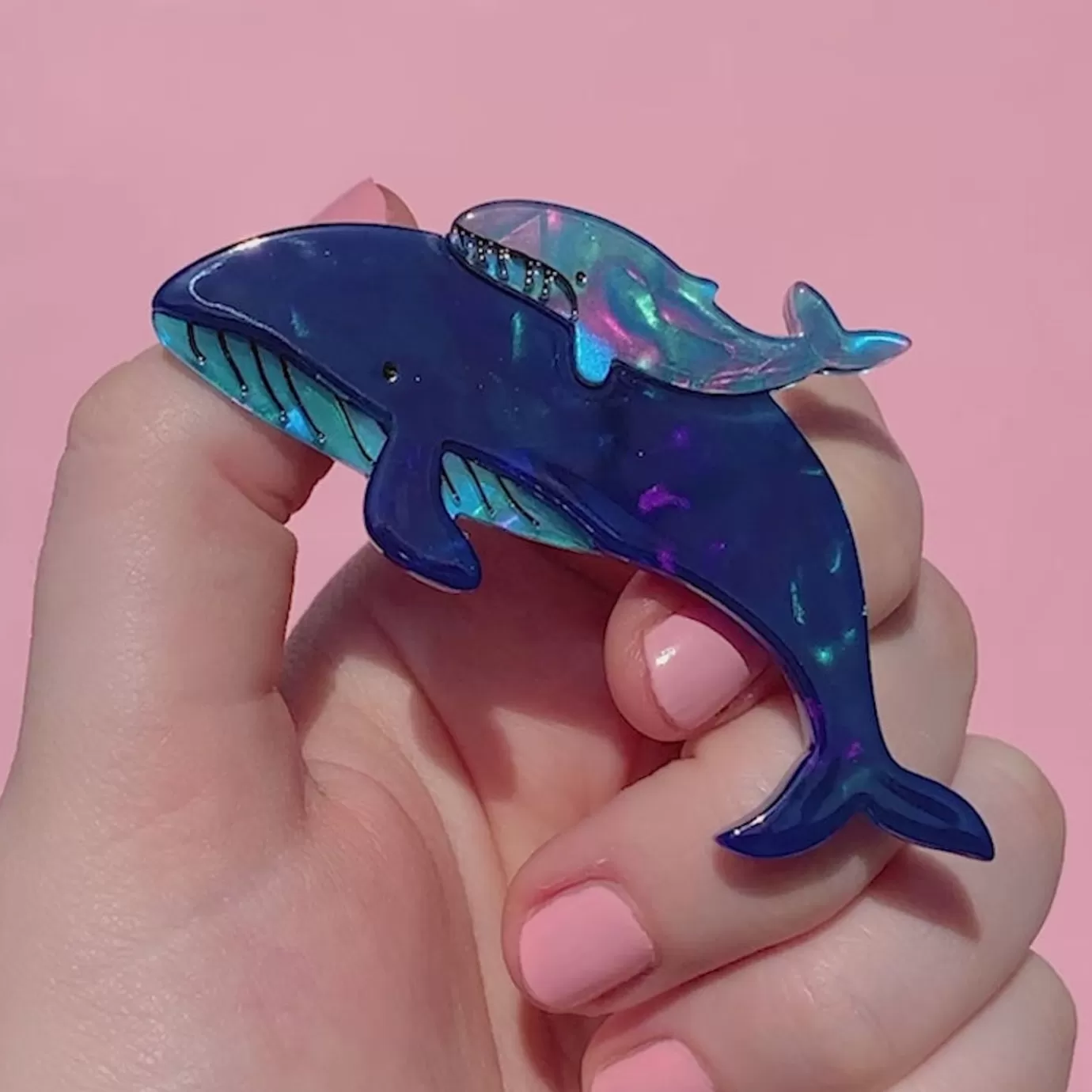 Erstwilder Benevolent Behemoths Blue Whale Brooch* Brooches