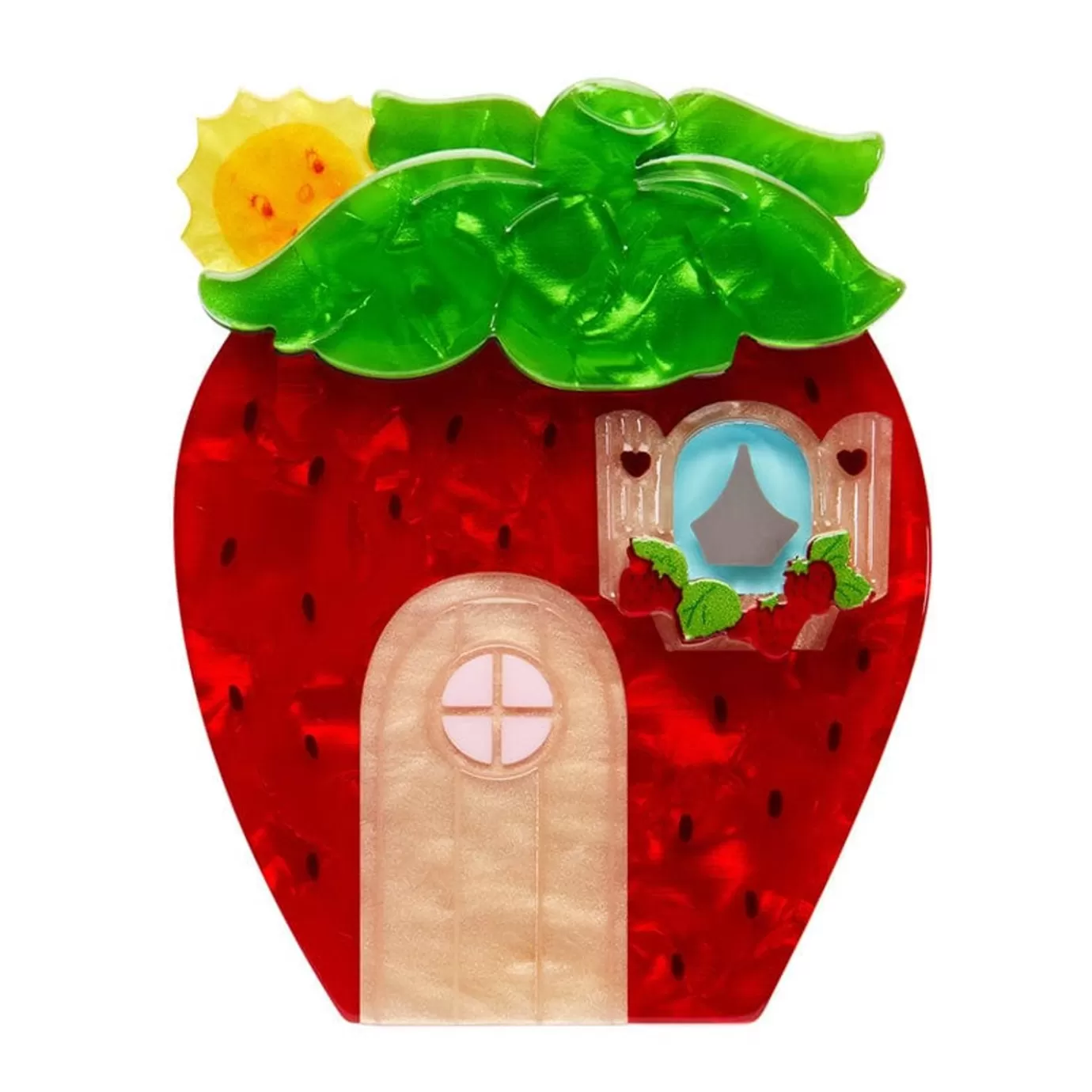 Erstwilder Berry Happy Home Brooch* Brooches