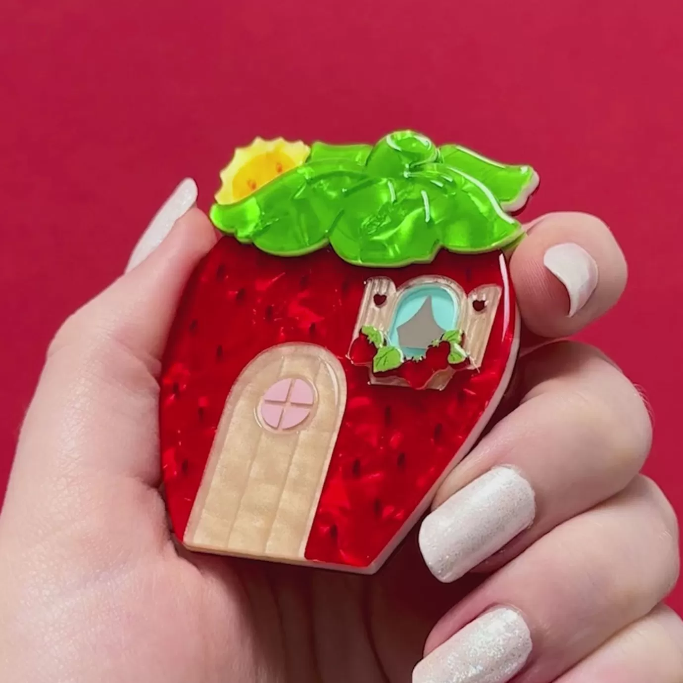Erstwilder Berry Happy Home Brooch* Brooches