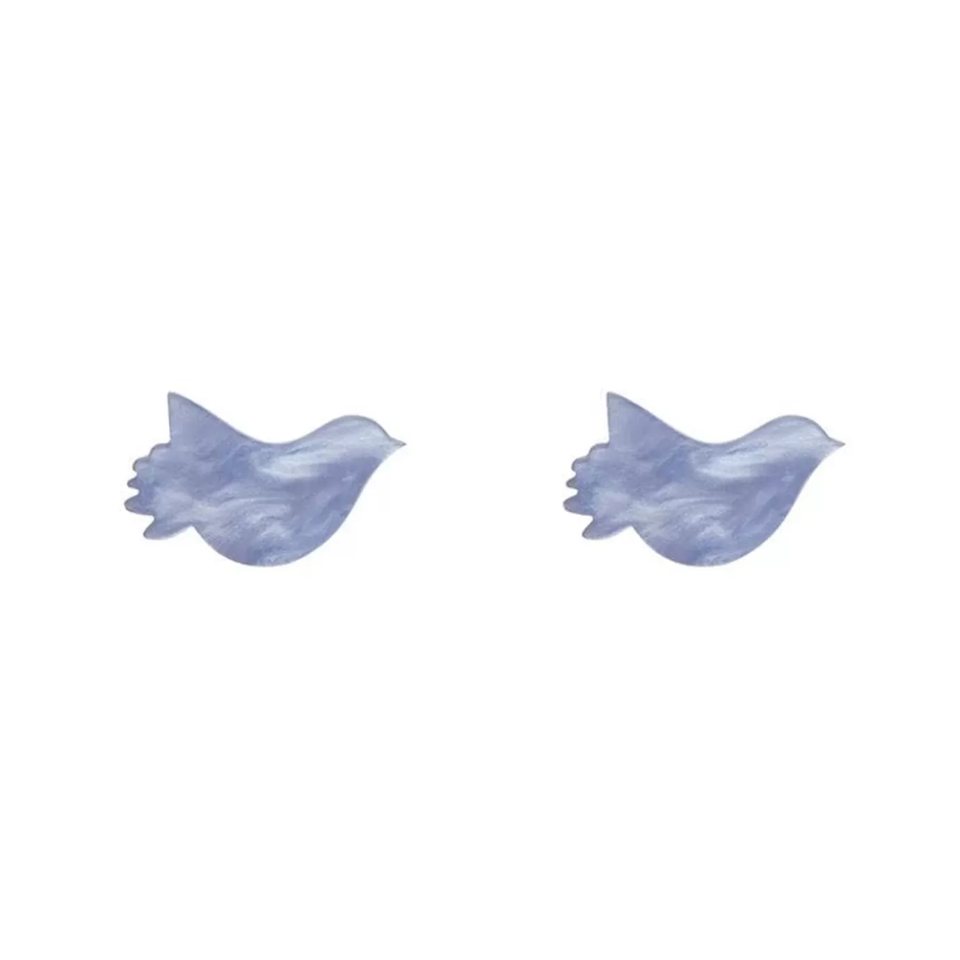 Erstwilder Bird Ripple Resin Stud Earrings - Blue* Essential Earrings
