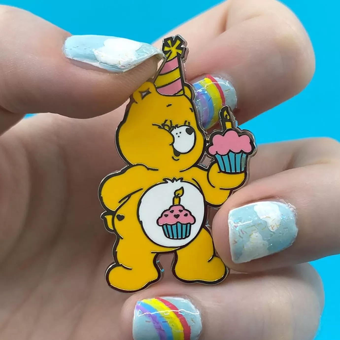 Erstwilder Birthday Bear'S Cake Enamel Pin* Enamel Pins