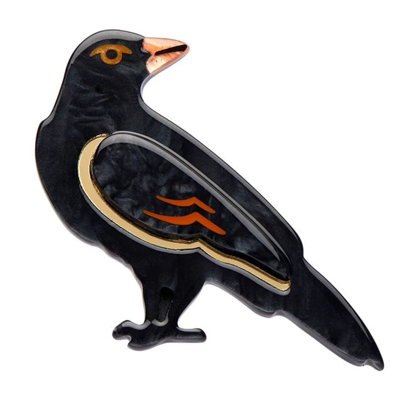 Erstwilder Black As Night Brooch* Brooches