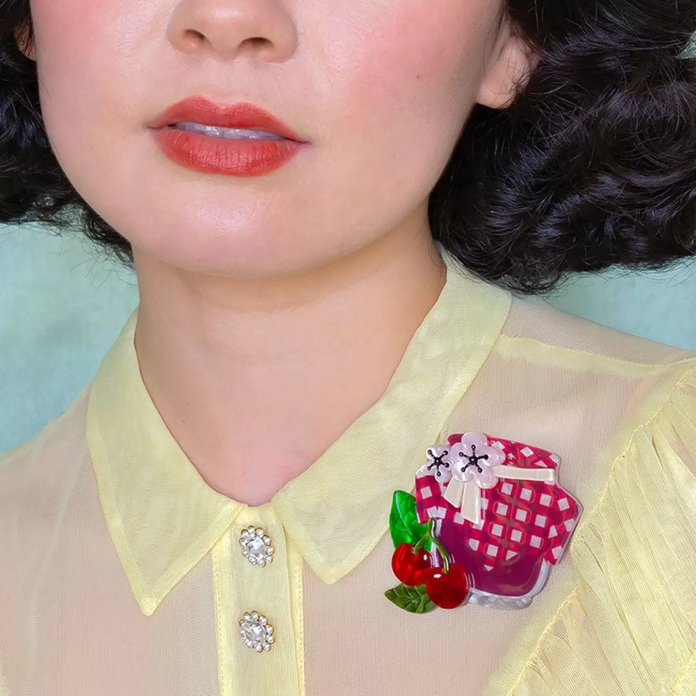 Erstwilder Black Cherry Bounce Brooch* Brooches