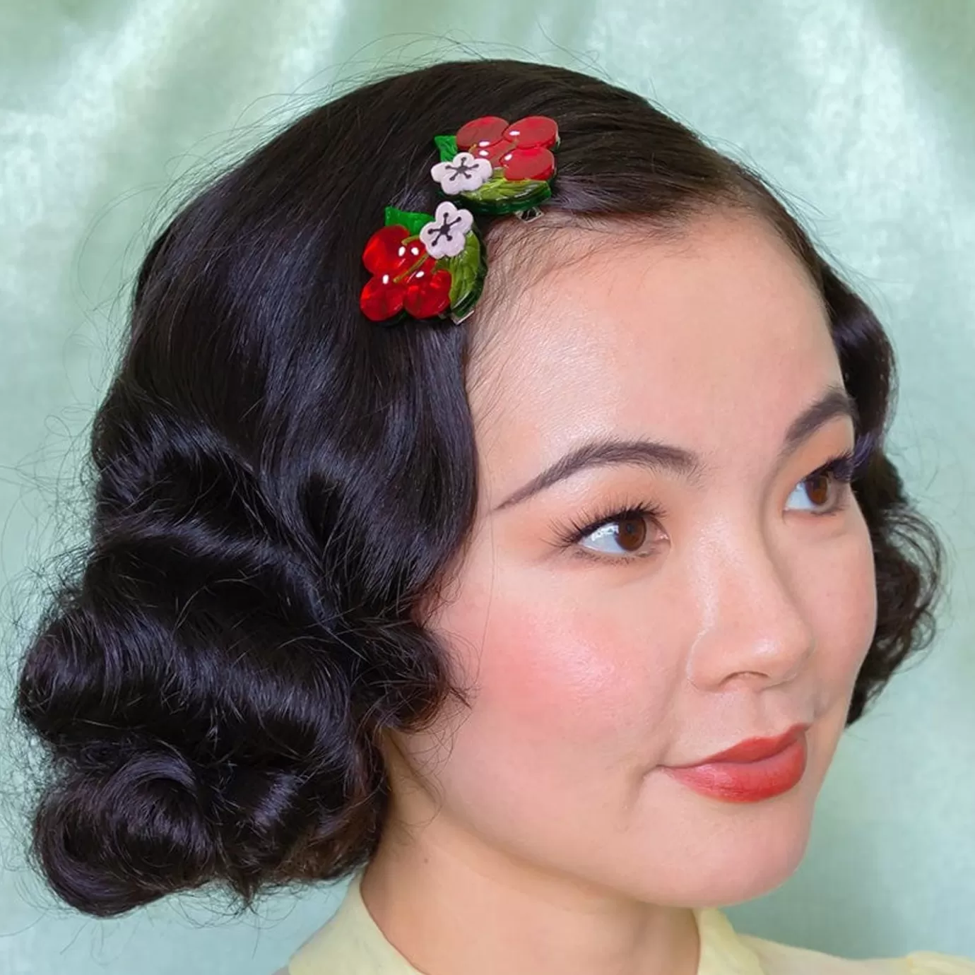 Erstwilder Blossoming Cherries Hair Clips Set - 2 Piece* Hair Clips & Claws