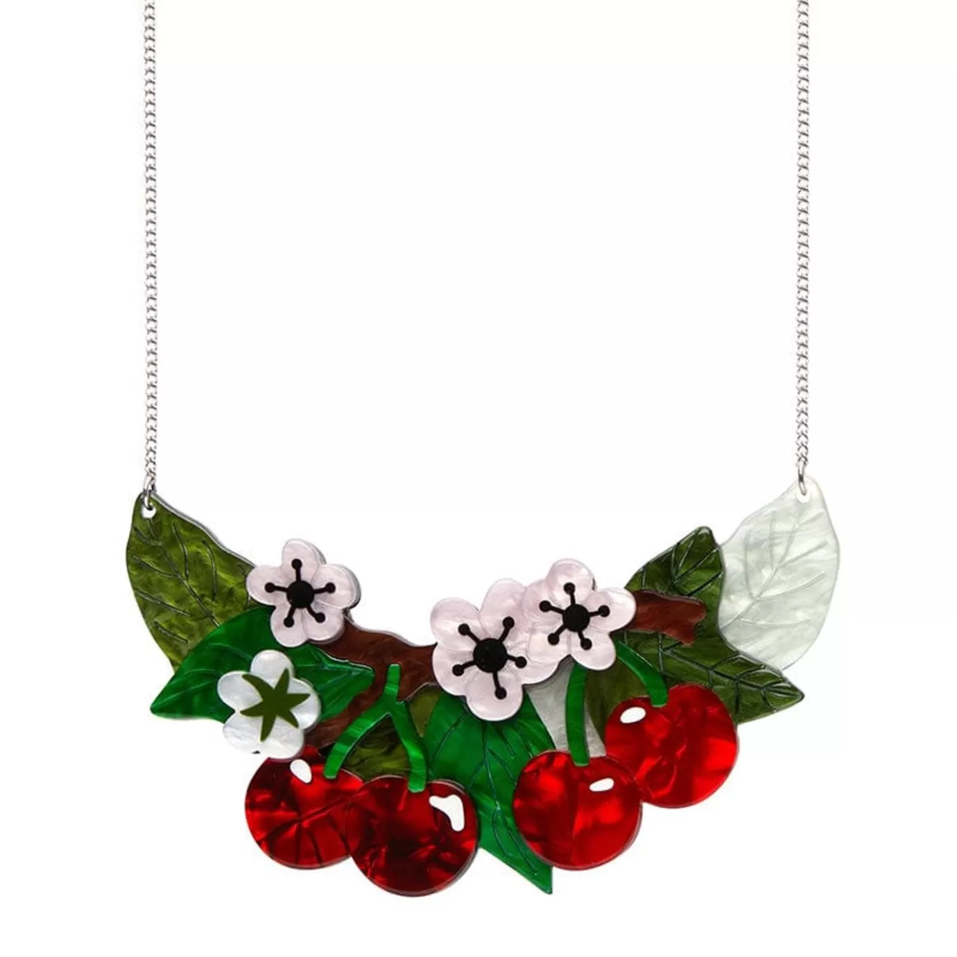 Erstwilder Blossoming Cherries Statement Necklace* Necklaces