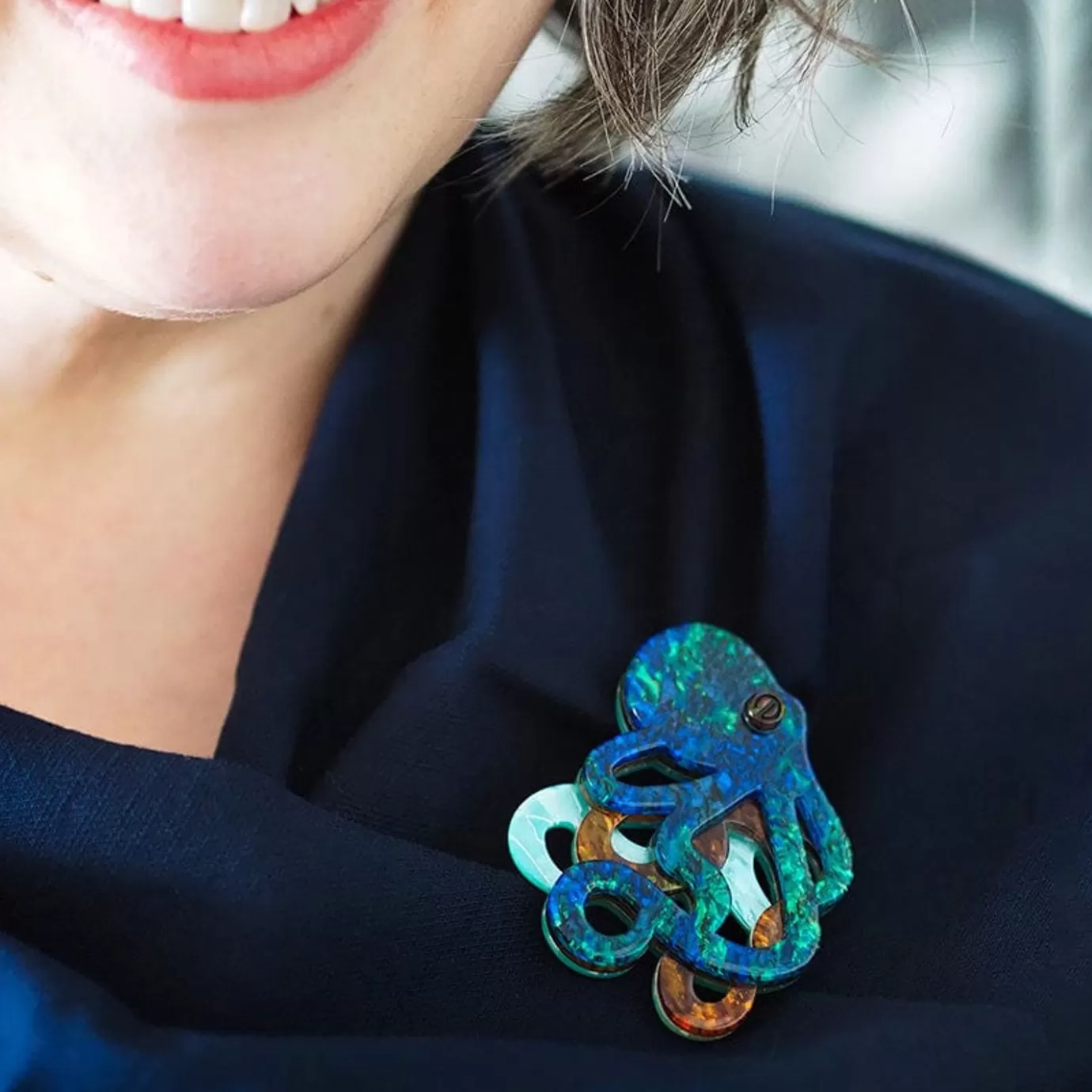 Erstwilder Blue Blood Brooch* Brooches