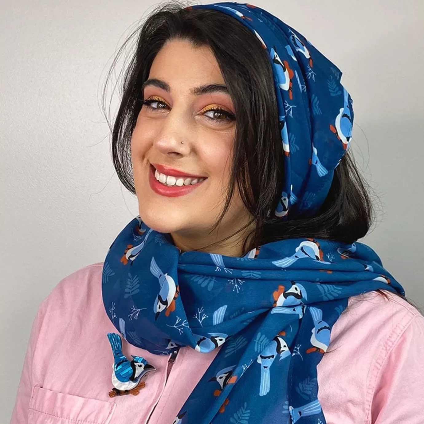Erstwilder Blue Jay Way Neck Scarf Navy* Scarves