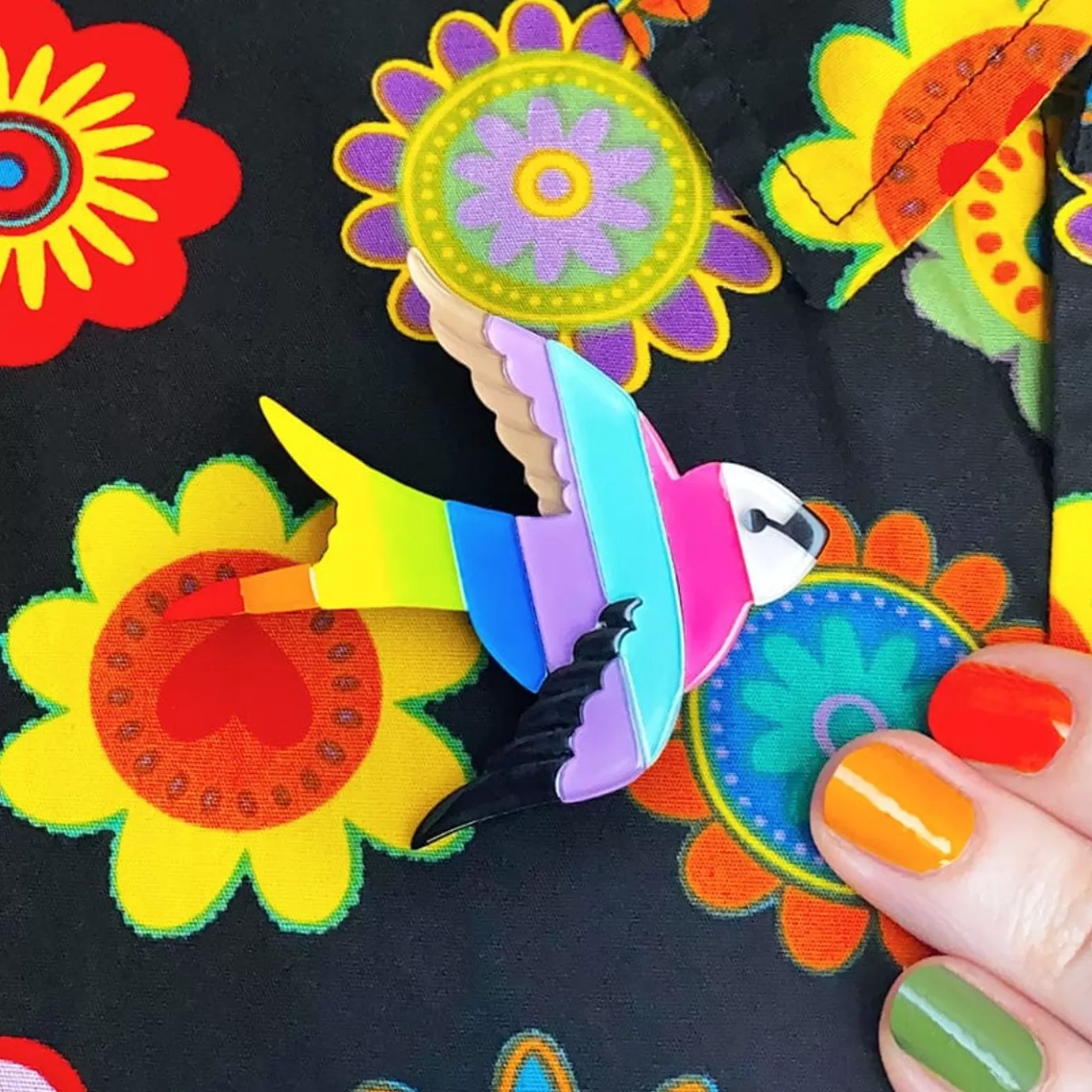Erstwilder Bluebird Of Happiness For All Brooch* Brooches