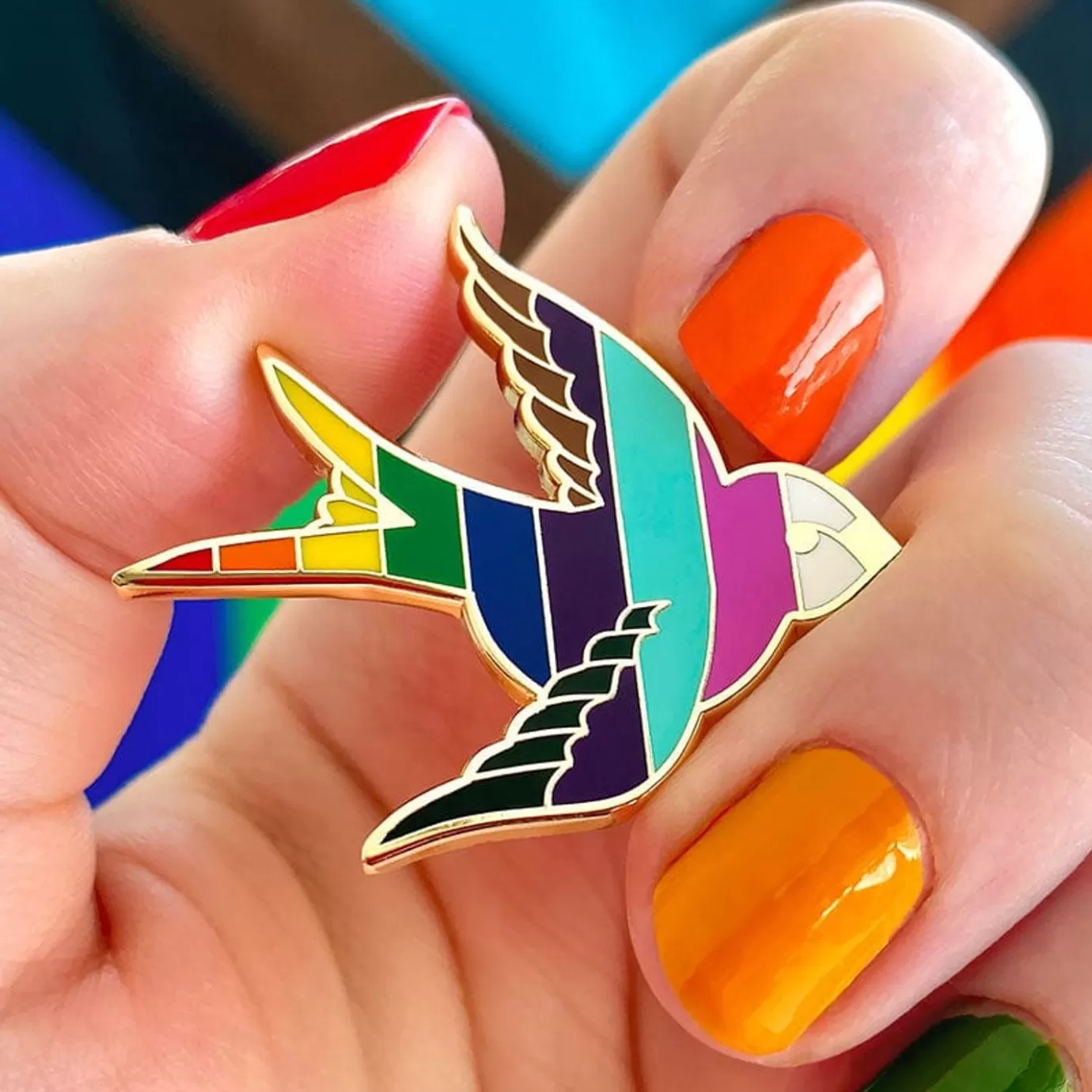 Erstwilder Bluebird Of Happiness For All Enamel Pin* Enamel Pins